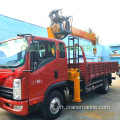 Grue montée sur camion à flèche télescopique 2 tonnes pour camions